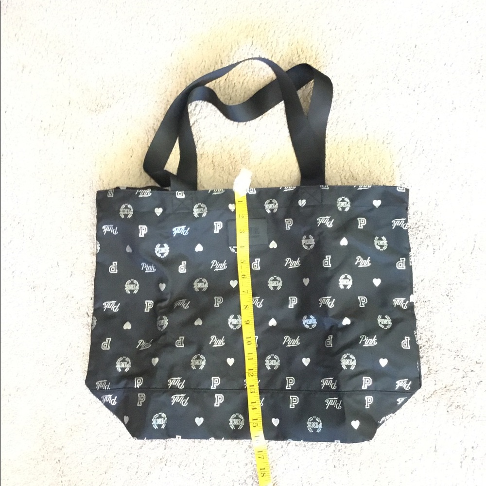 Pink Victoria’s Secret Zippered Canvas Tote NWT - Picture 4 of 8